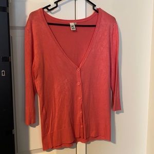 Coral light sweater